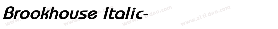 Brookhouse Italic字体转换